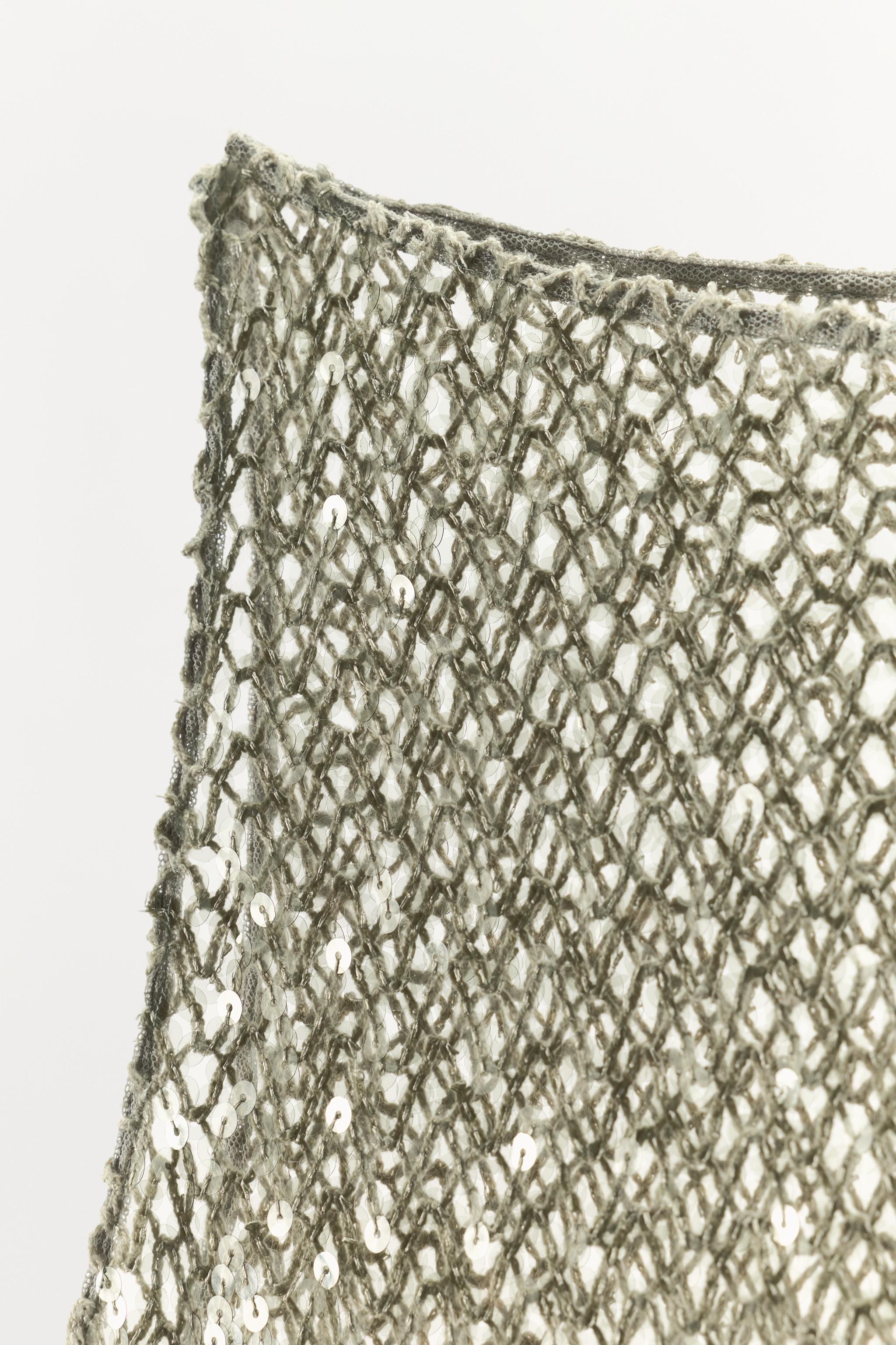 ASYMMETRIC SEQUIN TOP